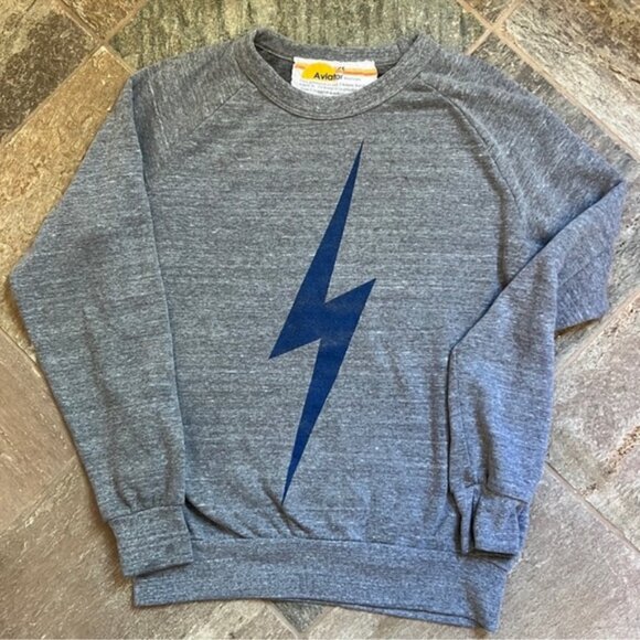 Like NEW Aviator Nation Bolt Sweatshirt Size XS - Picture 1 of 4